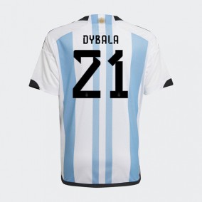 Argentina 2023/2024 Paulo Dybala 21 Hjemme Landslagsdrakt Kortermet